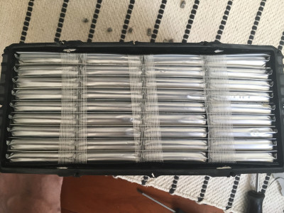 Bottom of Module 1 showing the pouch cells