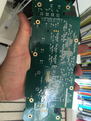Underside of the PCB
