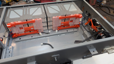 Front stacks going in.