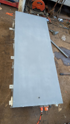 All sealed up. Parking brake cable bracket at top left in this picture.