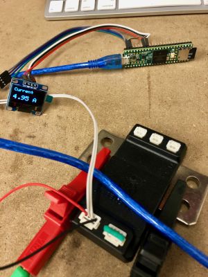 Teensy CAN-based ammeter with OLED display